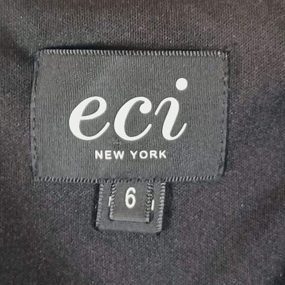 ECI New York Dress Velvet Burnout Size 6 Fringe Midi Boho Rock Fairy Grunge Goth - Picture 8 of 10